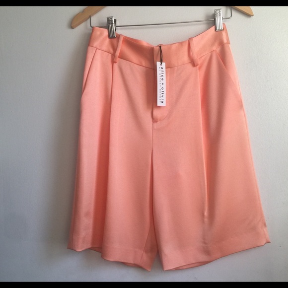 ALICE + OLIVIA  Eric High Waisted Bermuda Shorts - Picture 10 of 15